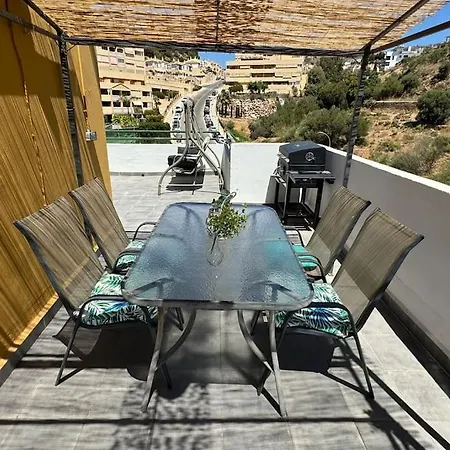 Atico Con Vistas, Terraza, Piscina Y Bbq Playa 9m La Cala Del Moral