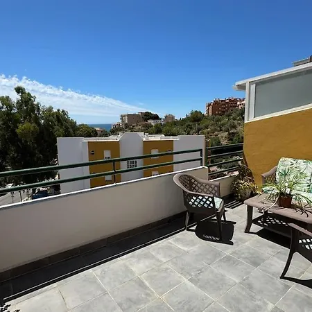 Atico Con Vistas, Terraza, Piscina Y Bbq Playa 9m La Cala Del Moral